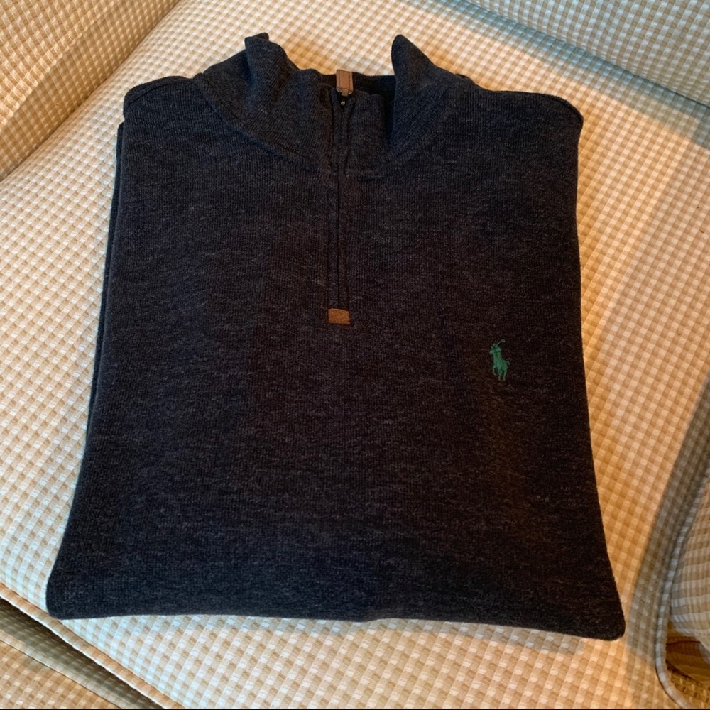 Men’s Polo Ralph Lauren Quarter Zip cotton sweater